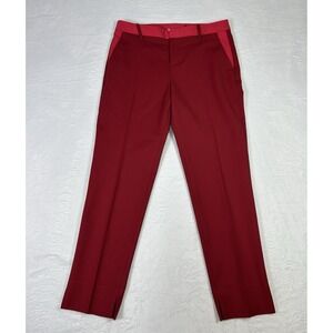 Argent Womens Designer Colorblock Trouser Pant Sz 12 Made in USA Career NWOT